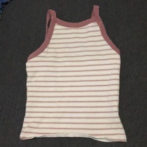 Crop halter tank top